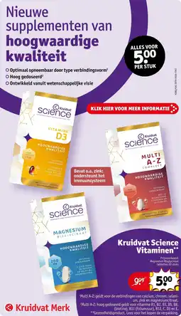 Kruidvat Kruidvat Science Vitamines aanbieding