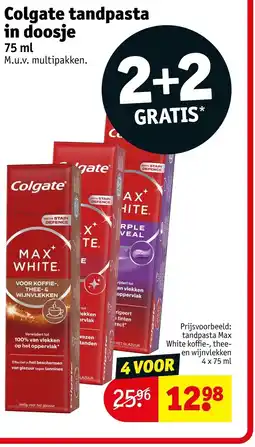 Kruidvat Colgate tandpasta aanbieding