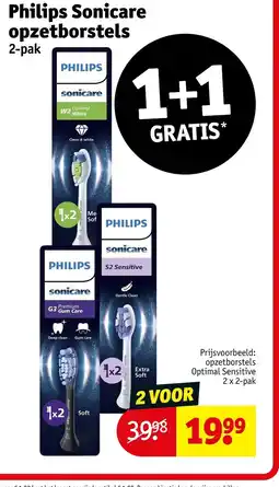 Kruidvat Philips Sonicare opzetborstels aanbieding