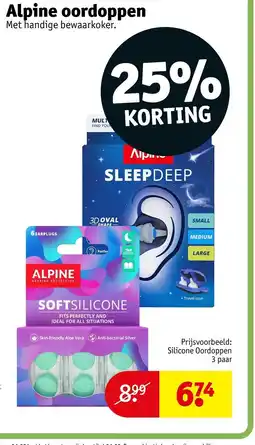 Kruidvat Silicone Oordoppen aanbieding