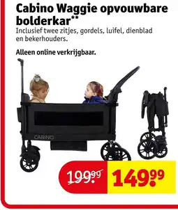 Kruidvat Cabino Waggie opvouwbare bolderkar aanbieding