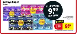 Kruidvat Always Super aanbieding