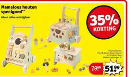 Kruidvat Mamaloes houten speelgoed aanbieding