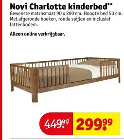 Kruidvat Novi Charlotte kinderbed aanbieding