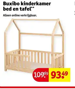 Kruidvat Buxibo kinderkamer bed en tafel aanbieding