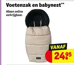 Kruidvat Voetenzak en babynest aanbieding