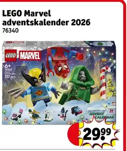 Kruidvat LEGO Marvel adventskalender 2026 aanbieding