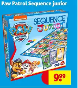 Kruidvat Paw Patrol Sequence junior aanbieding