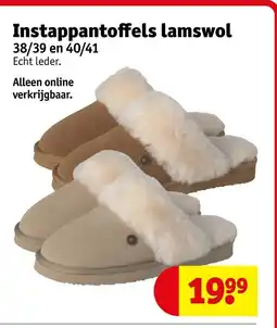 Kruidvat Instappantoffels lamswol aanbieding