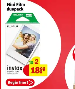 Kruidvat Fujifilm instax instant film aanbieding