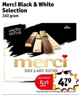 Kruidvat Merci Black & White Selection aanbieding