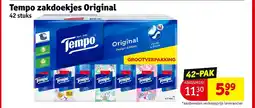 Kruidvat Tempo zakdoekjes Original aanbieding