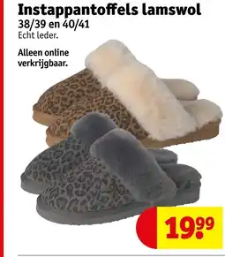 Kruidvat Instappantoffels lamswol aanbieding