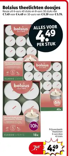 Kruidvat Bolsius theelichten doosjes aanbieding