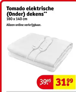 Kruidvat Tomado elektrische (onder) deken aanbieding