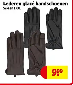 Kruidvat Lederen glacé handschoenen aanbieding
