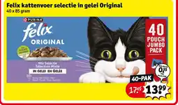 Kruidvat Felix kattenvoer selectie in geleï aanbieding