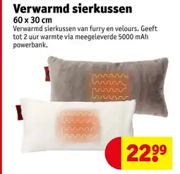 Kruidvat Verwarmd sierkussen aanbieding