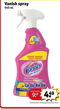 Kruidvat Vanish spray aanbieding