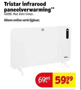 Kruidvat Tristar infrarood paneelverwarming aanbieding