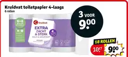 Kruidvat Kruidvat toiletpapier 4-laags aanbieding