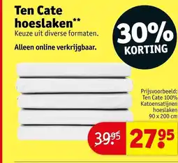 Kruidvat Ten Cate hoeslaken aanbieding