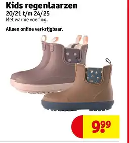 Kruidvat Kids regenlaarzen aanbieding