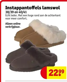 Kruidvat Instappantoffels lamswol aanbieding