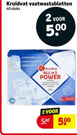 Kruidvat Kruidvat vaatwastabletten aanbieding
