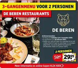 Kruidvat 3-gangenmenu voor 2 personen aanbieding