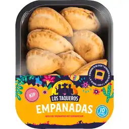 Dekamarkt Los Taqueros Empanadas gekruide kip 10 stuks aanbieding