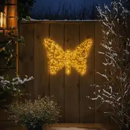 Action XL vlinder met kerstverlichting - voor buiten aanbieding