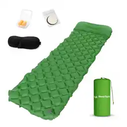 ANWB Sleeptight Slaapmat Set Zelfopblaasbaar 1 persoon 500 gram Groen aanbieding