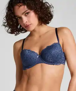 Hunkemoller Hunkemöller Voorgevormde beugel bh Marine Blauw aanbieding