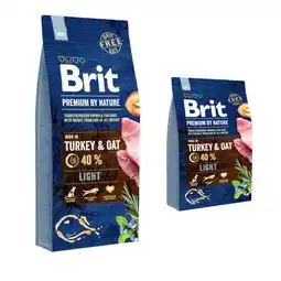 Zooplus 15 kg + 3 kg gratis! Brit Premium natvoer voor honden 18 kg - Light aanbieding