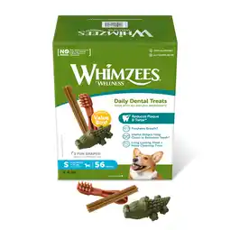 Zooplus Maat S: voor kleine honden (7 - 12 kg, 56 stuks) Whimzees by Wellness Mixbox hondensnacks aanbieding