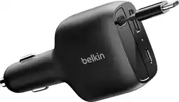 Coolblue Belkin Power Delivery en Quick Charge Autolader met 2 Usb Poorten en Usb C kabel 75 Watt aanbieding