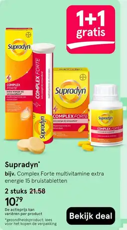 Etos Supradyn Complex Forte multivitamine extra energie 15 bruistabletten aanbieding