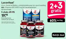 Etos Lucovitaal Multi+ Vrouw Super Visolie Omega 3 Rode Gist Rijst aanbieding