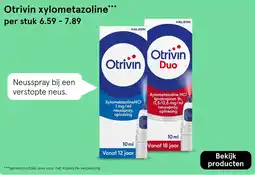 Etos Otrivin xylometazoline aanbieding
