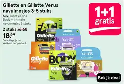Etos Gillette en Gillette Venus navulmesjes aanbieding