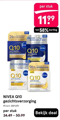 Etos NIVEA Q10 gezichtsverzorging aanbieding