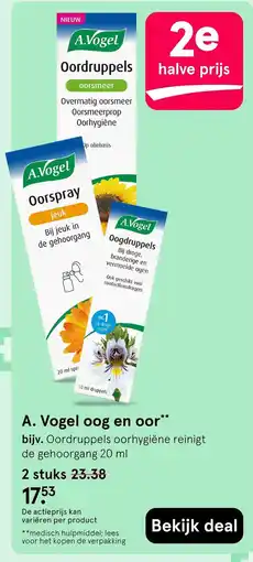 Etos A.Vogel oordruppels oorsmeer aanbieding