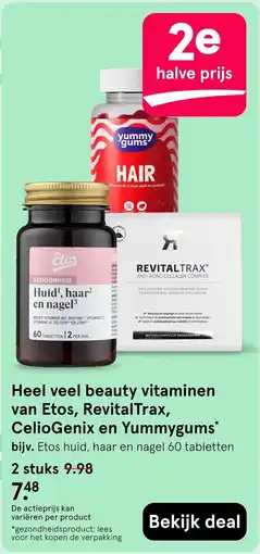 Etos Etos huid, haar en nagel 60 tabletten aanbieding