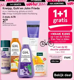Etos Kneipp, Guhl en John Frieda aanbieding