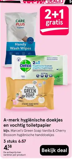 Etos care plus handy wash wipes aanbieding