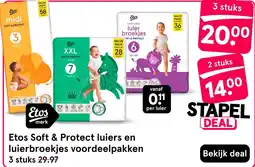 Etos Etos Soft & Protect luiers en luierbroekjes aanbieding