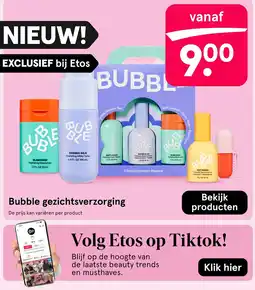 Etos Bubble gezichtsverzorging aanbieding