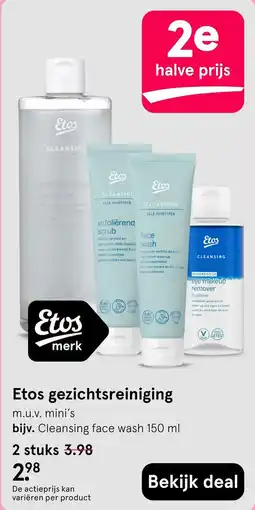 Etos Etos gezichtsreiniging aanbieding