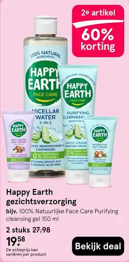 Etos Happy Earth gezichtsverzorging aanbieding